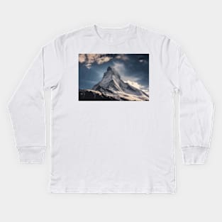 Matterhorn Digital Painting Kids Long Sleeve T-Shirt